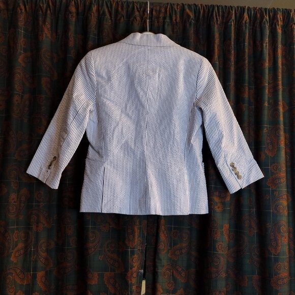 Isaac Mizrahi women's striped Blazer size 6p - Picture 6 of 7